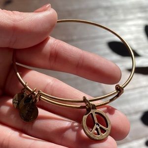 Alex and Ani peace bracelet